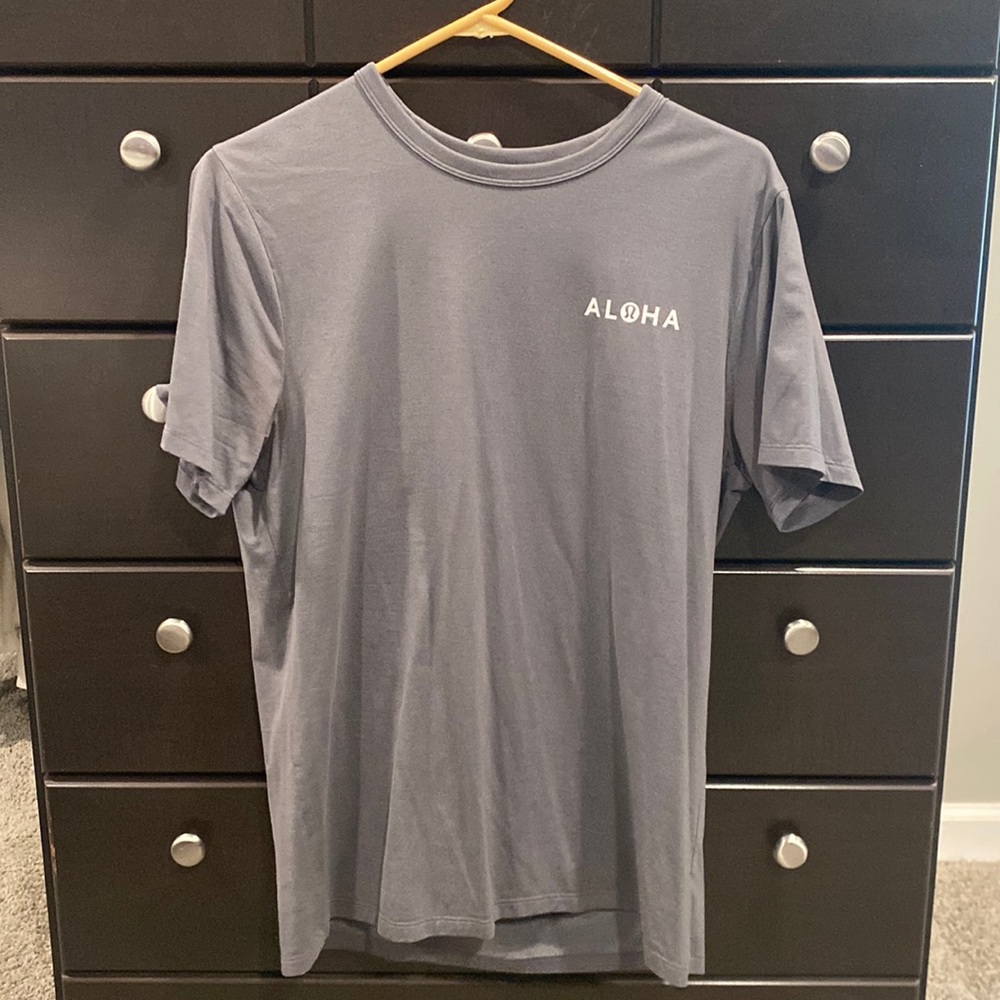 Men’s Lululemon Aloha Shirt Grey (Hawaii exclusive)